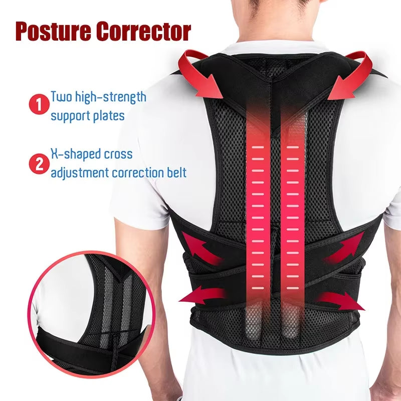Adjustable Back/Shoulder Brace Posture Correcter