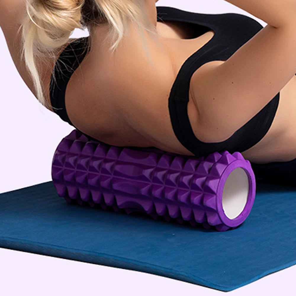 1Pc Foam Massage Roller, Hollow Yoga Column Fitness Equipment for Muscle Massage, Physiotherapy and Sports Rehabilitation