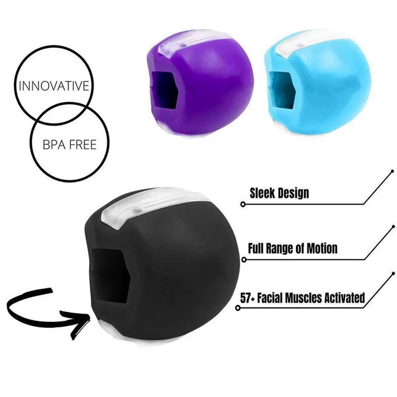 Silica Gel Jaw Exerciser Fitness Ball for a Toned Face