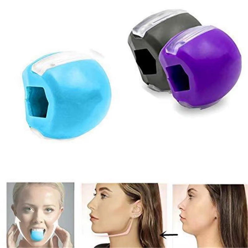 Silica Gel Jaw Exerciser Fitness Ball for a Toned Face