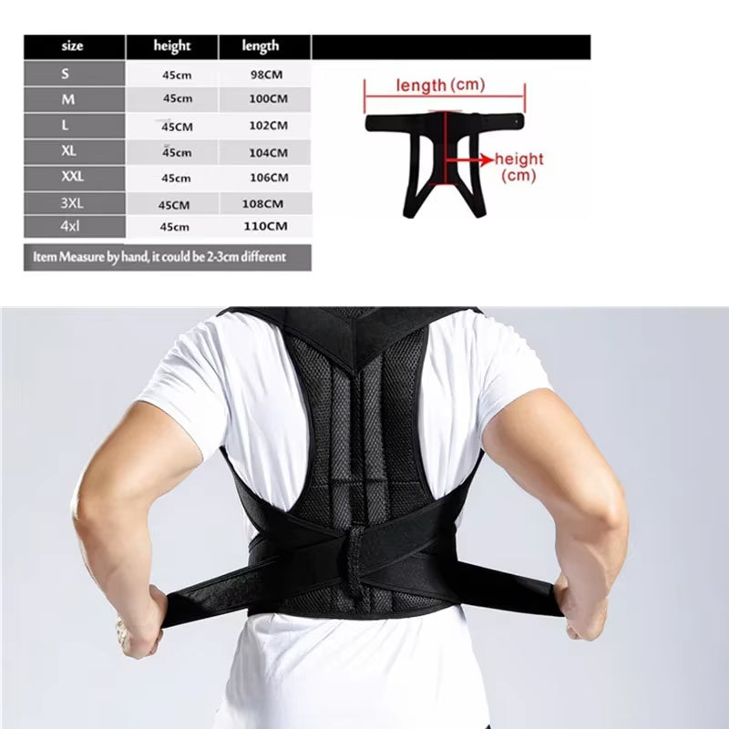 Adjustable Back/Shoulder Brace Posture Correcter